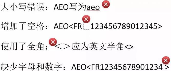 AEO編碼填制規范看仔細