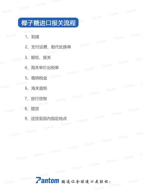 椰子糖進口報關(guān)清關(guān)流程